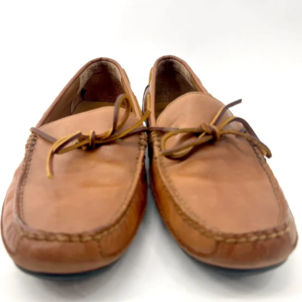 Polo Ralph Lauren Roberts Driving Loafers Mens 11D Tan Brown Leather Slip On